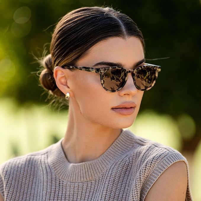 WearMe Pro Round Polarized Sunglasses for Women - Retro Classic UV400 Protection for Driving & Everyday Wear