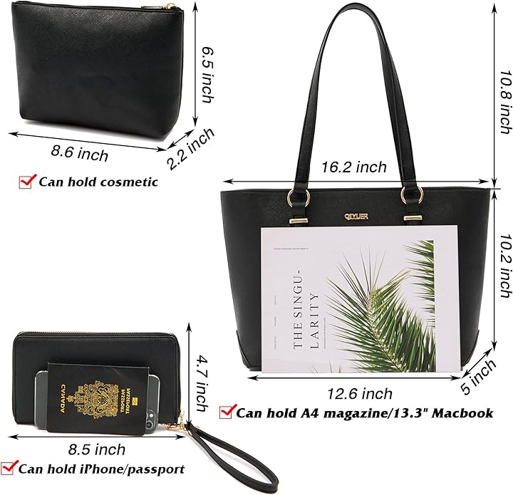 Purses And Wallets Set For Women Work Tote Satchel Handbags Shoulder Bag Top Handle Totes Purse With Matching Wallet