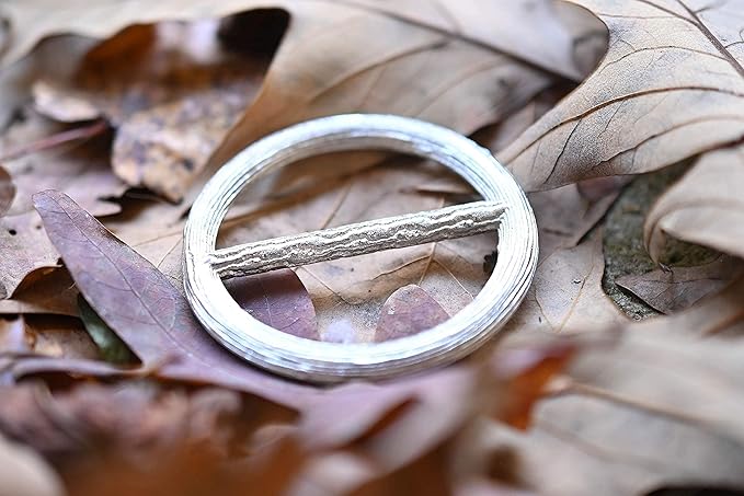 Handmade Pewter Scarf Rings and Slides - Metal Clip for Women Scarves - American Made