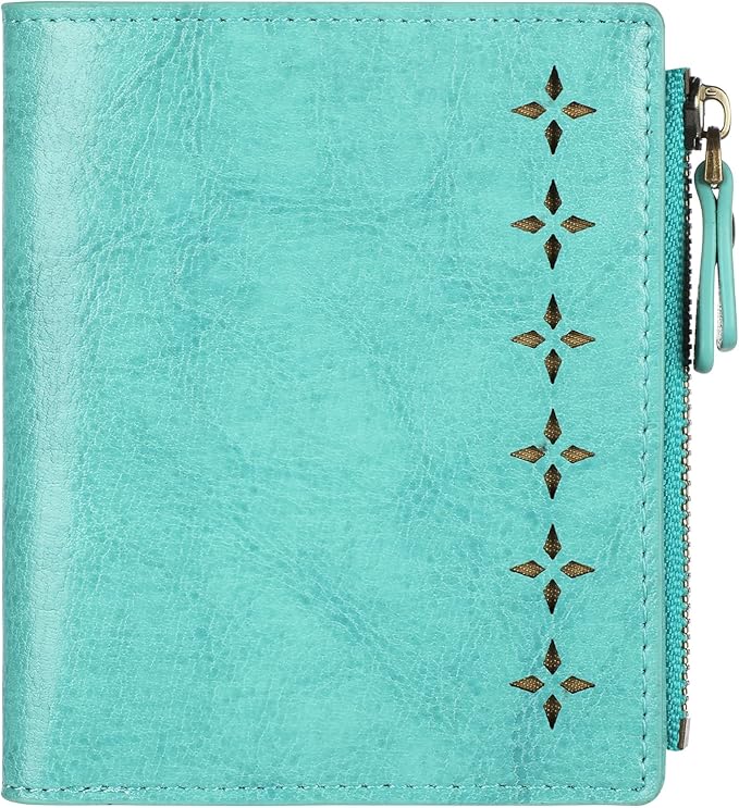 Lavemi Ultra Thin Small Compact Leather Womens Girls Wallets RFID Blocking Credit Card Holder for Women