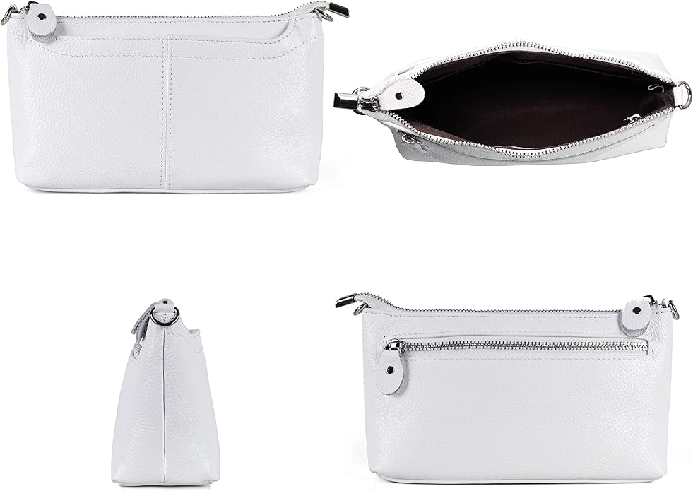 befen Genuine Leather Wristlet Clutch Wallet Purses Small Crossbody Bags for Women with RFID Blocking Card Slots