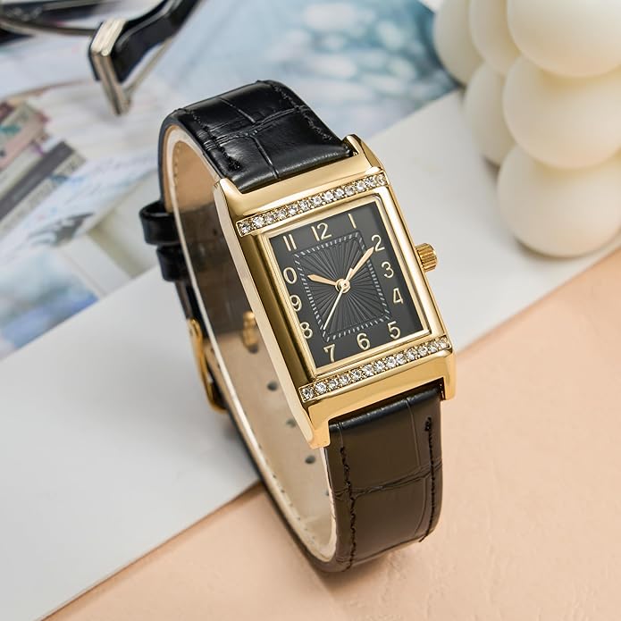 Women's Watches Leather Band Luxury Quartz Watches Waterproof Fashion Creative Wristwatch for Women Ladies