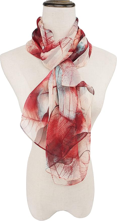 YOUR SMILE Ladies/Women's Lightweight Floral Print/Solid Color mixture Shawl Scarf For Spring Summer season