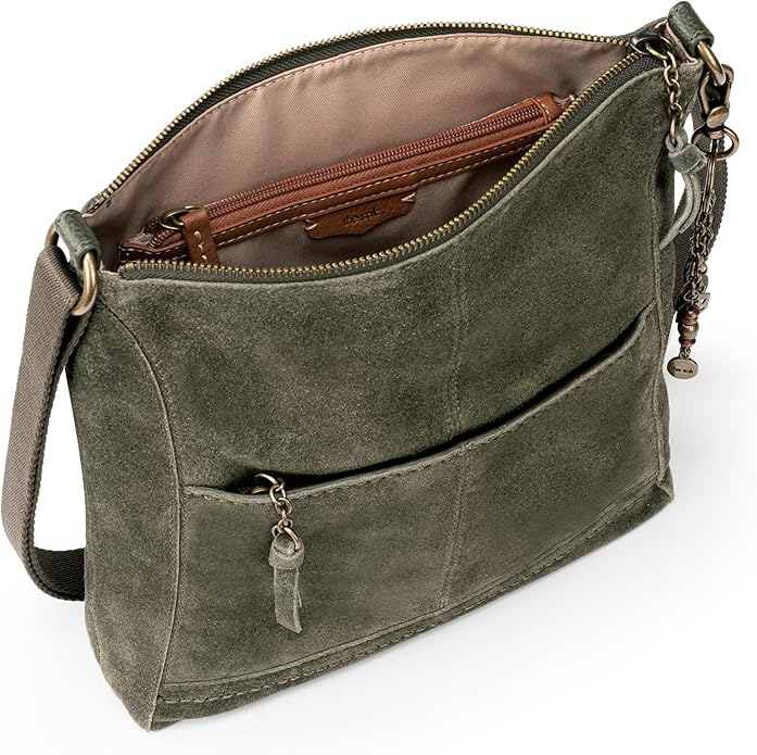 The Sak Lucia Crossbody Bag in Leather, Convertible Purse with Adjustable Strap