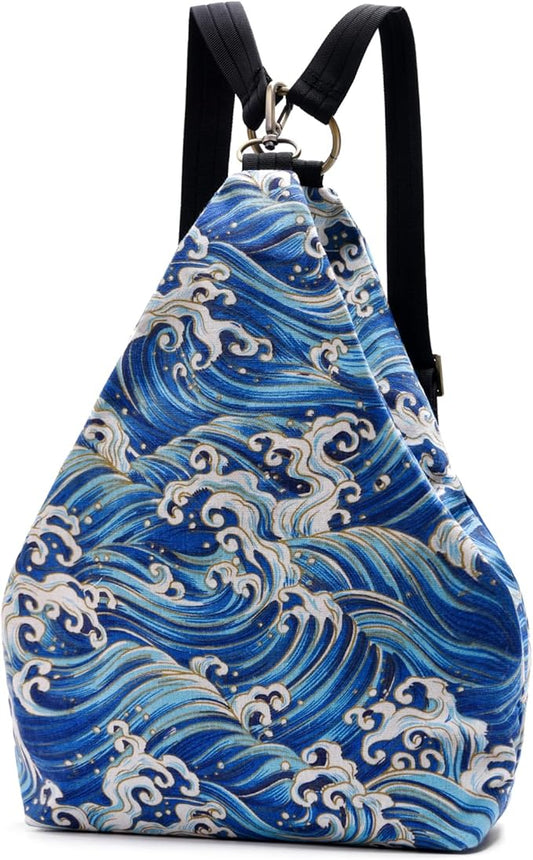 Black Butterfly Premium Backpack for Women, Bohemia Style Fashion Casual Daypack Backpack, Small Backpack Purse (13-blue)