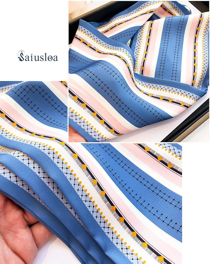 Purse Scarf For Handbags Head Scarves For Women's Hair Bags Scarfs Long Skinny Scarves Fashion Silky