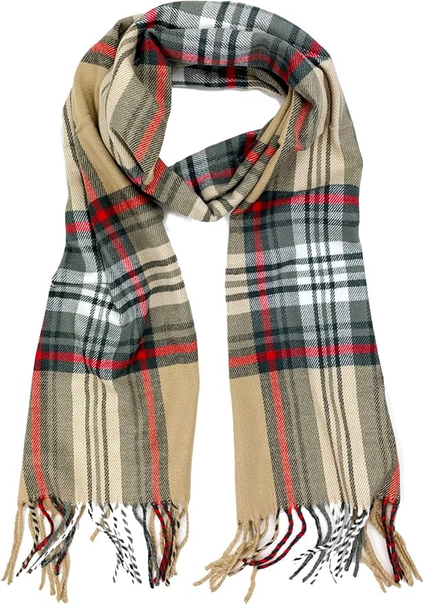 Plum Feathers Super Soft Luxurious Cashmere Feel unisex for Men and Women Winter Scarf