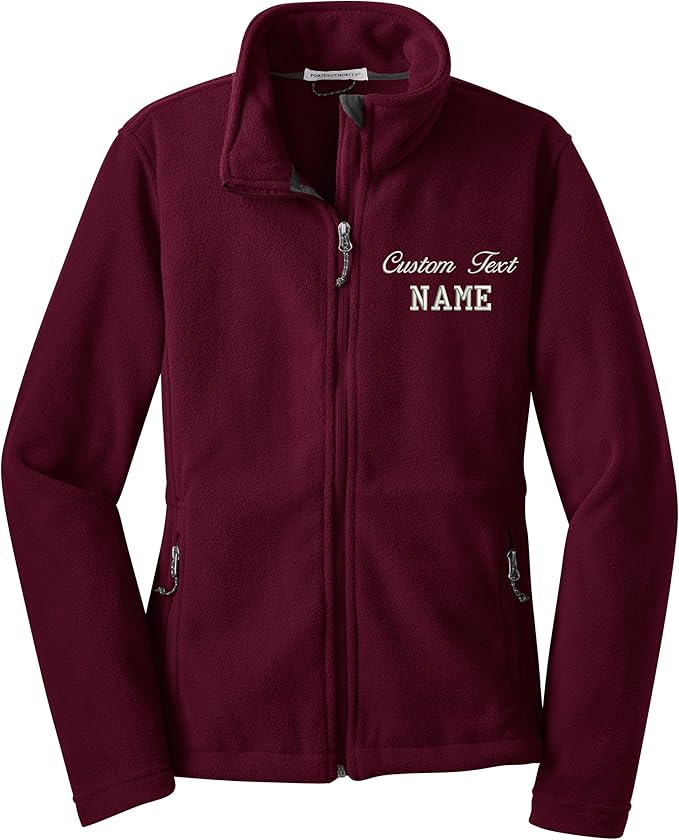 INK STITCH Women L217 Custom Stitching Embroidery Fleece Jackets - Multicolors