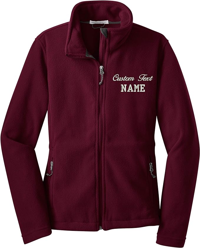 INK STITCH Women L217 Custom Stitching Embroidery Fleece Jackets - Multicolors