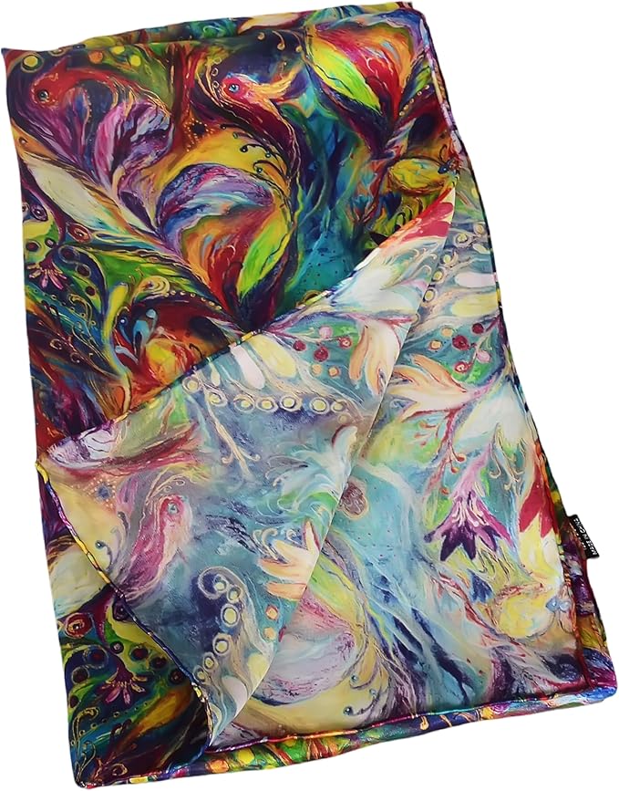 100% Mulberry Silk Scarf for Women Neck Oblong Headscarves Long Floral Print Lightweight Silk Wraps Shawls 67"*20"