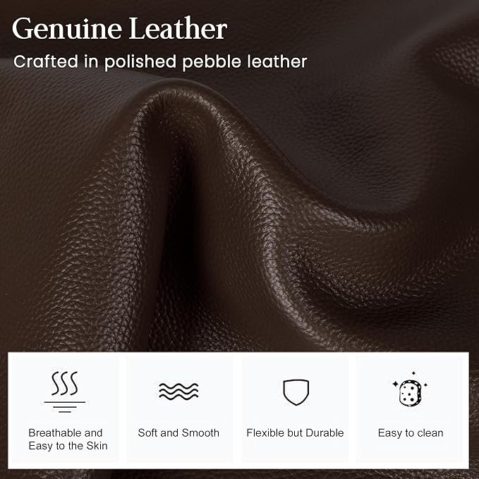 befen Genuine Leather Crossbody Bags for Women, Medium Anti-Theft Shoulder Purse with Built in RFID Wallet for Travel