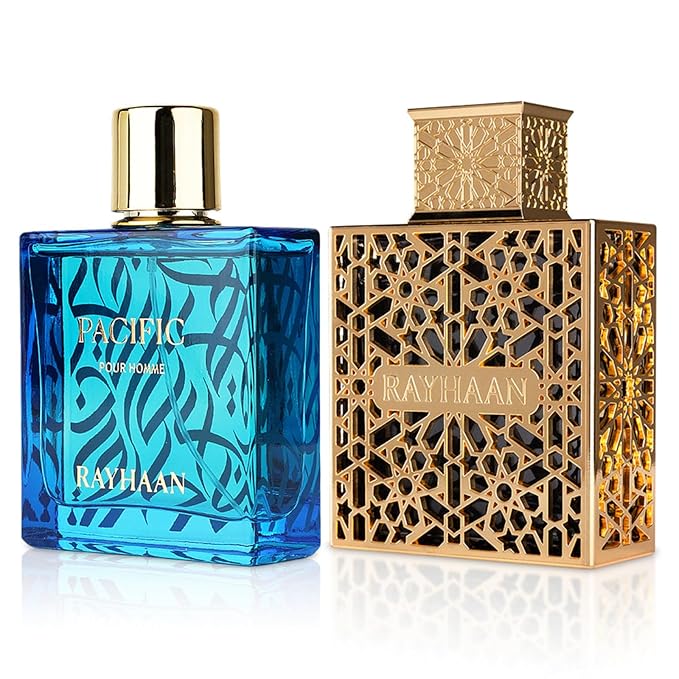 2-Piece Fragrance bundle For men By Rayhaan– Includes 3.4 oz Elixir Eau de Parfum Spray and 3.4 oz Pacific Eau de Parfum Spray