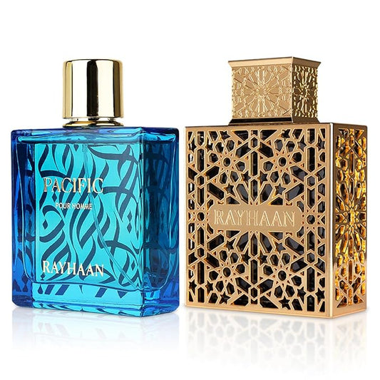 2-Piece Fragrance bundle For men By Rayhaan– Includes 3.4 oz Elixir Eau de Parfum Spray and 3.4 oz Pacific Eau de Parfum Spray