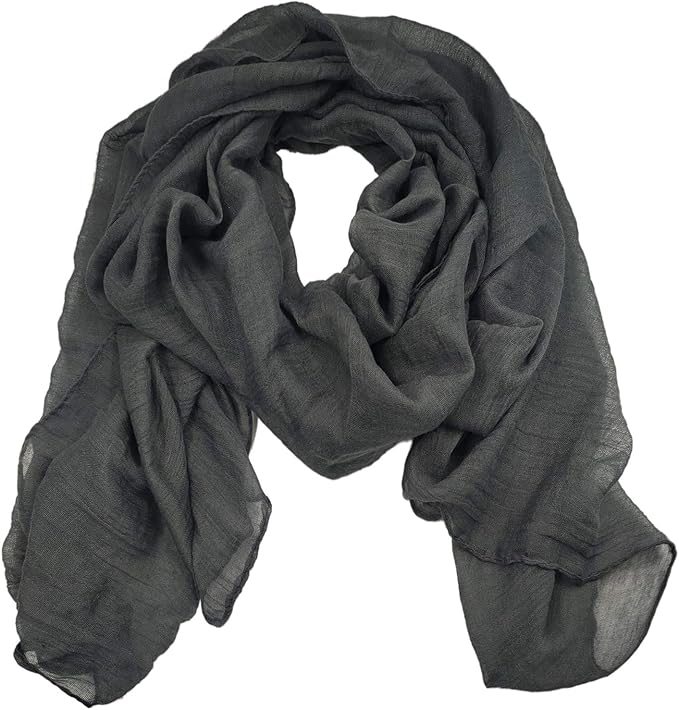 woogwin Women's Cotton Scarves Lady Light Soft Fashion Solid Scarf Wrap Shawl