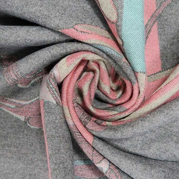 EXTREE Scarfs for Women Pashmina Silky Shawl Wrap for Evening Dressing Blanket Open Front Poncho Cape