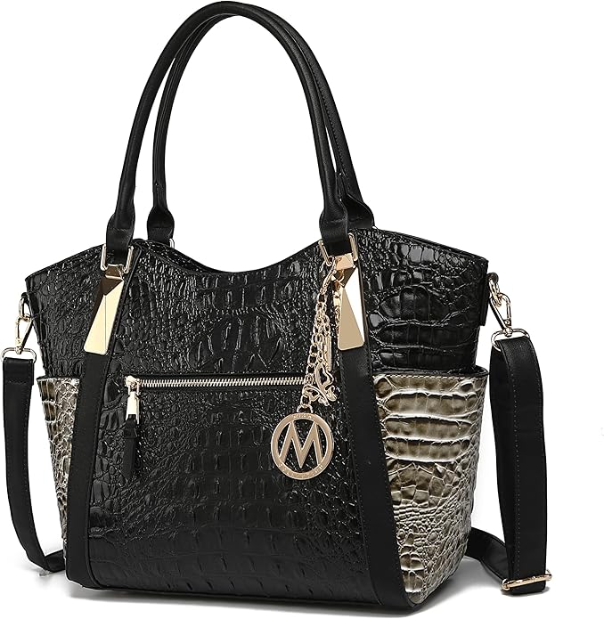 MKF Collection Tote Bag for Women Vegan Leather Shoulder Bag – Top-Handle Purse, Ladies Handbag by Mia K