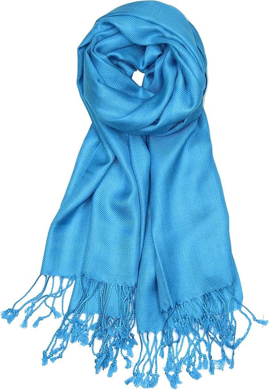 Achillea Soft Silky Pashmina Scarf for Women – Shawl Wrap for Evening Dresses, Bridesmaids, Weddings & Everyday Wear