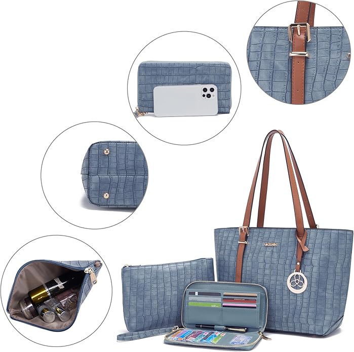 Purses And Wallets Set For Women Work Tote Satchel Handbags Shoulder Bag Top Handle Totes Purse With Matching Wallet