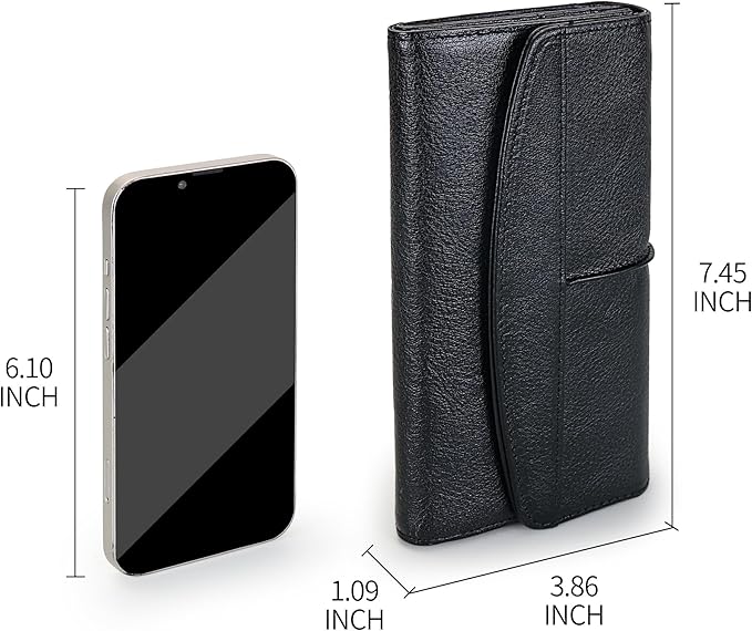 Wallets for Women Large Capacity Leather Clutch Wallet Card Organizer Women's Purse