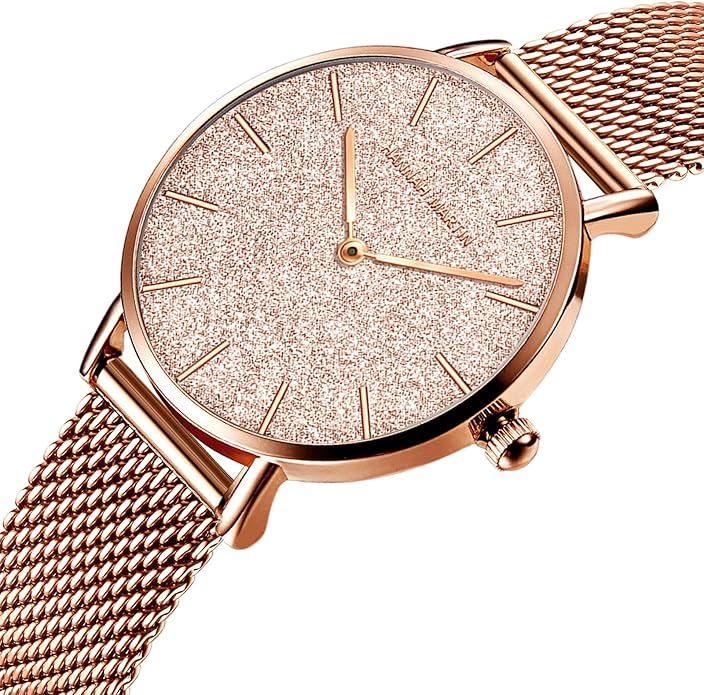 HANNAH MARTIN Watches for Women Waterproof Ladies Analog Quartz Wrist Watches Stainless Steel Band Fashion Dainty Female Watch Luxury Bracelet Diamond