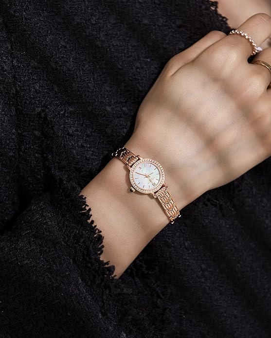 Lola Rose Dainty Watch for Women: Rose Gloden Watch, Genuine Stainless Steel Strap, Wrapped by Stylish Gift Box - Vintage Present for Small Wrists