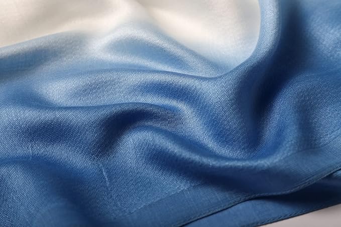 WINCESS.YU Women Gradient Scarf Long Shawls and Wraps Fashion Plain Pashmina Formal Scarf