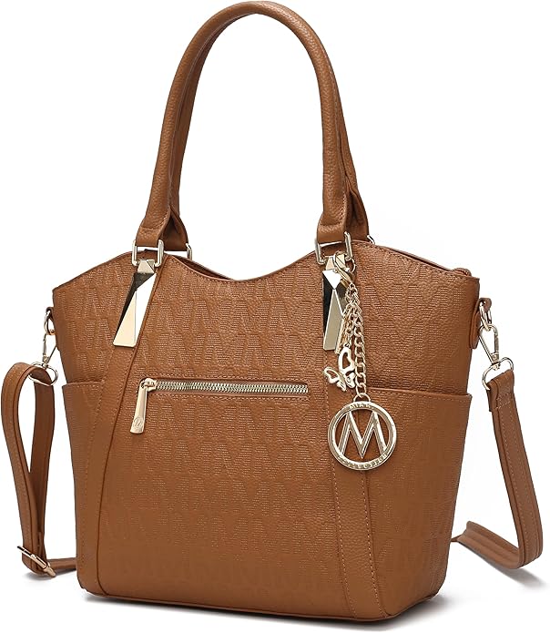 MKF Collection Tote Bag for Women Vegan Leather Shoulder Bag – Top-Handle Purse, Ladies Handbag by Mia K
