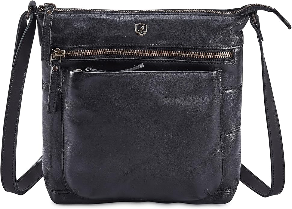 Real Leather Purse for Women Crossbody Bag Travel Shoulder Handbag Small Vintage Pocketbook | Real Leather, Travel, Shoulder, Small, Vintage