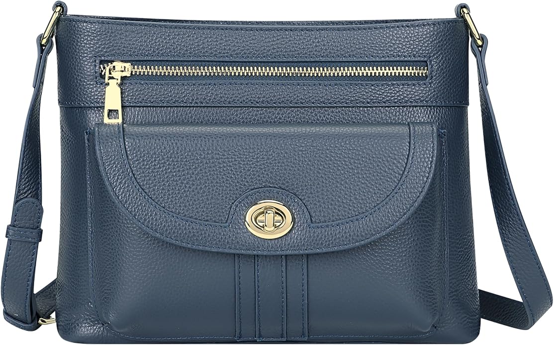 Over Earth Genuine Leather Crossbody Bags for Women Trendy Purses and Ladies Shoulder Handbags