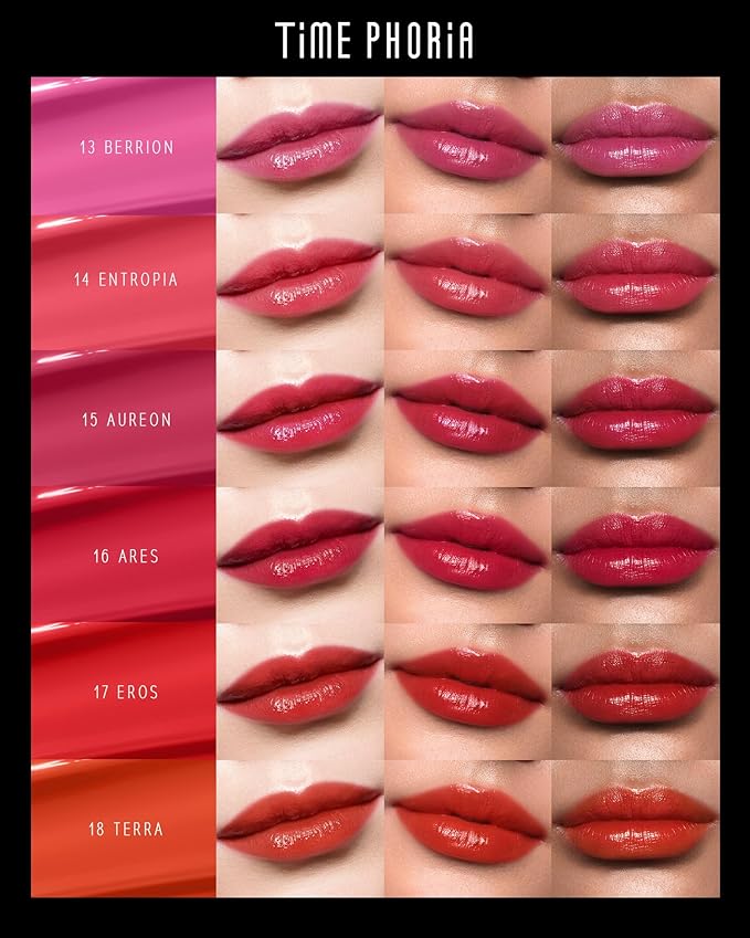 Stellar Dust Lip Stain 07 Quanta, Transfer-Proof & Smudge-Proof Lip Gloss, Orangish Red Tinted Glossy Finish, High-Pigment Vibrant Color, Hydrating Lightweight Long-Lasting Lip Makeup