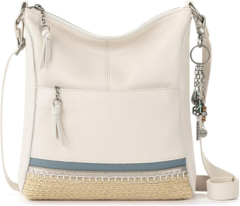 The Sak Lucia Crossbody Bag in Leather, Convertible Purse with Adjustable Strap