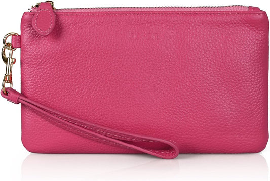 befen Genuine Leather Wristlet Clutch RFID Blocking Bag Cell Phone Wallet Purse Wristlet Wallet Purses and Handbags for Women