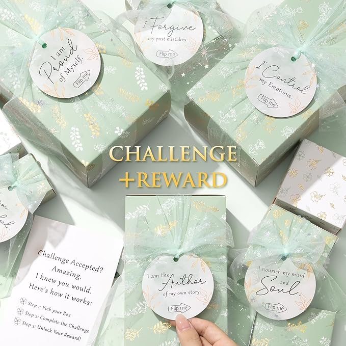Valentines Gifts for Women & Teenage Girls, 10 Day Self Love Challenge to Unlock 10 Wrapped Spa Gift Baskets, Tween Teen Girl Trendy Stuff Bath Shower Sets Self Care Birthday Gifts Stocking Stuffers