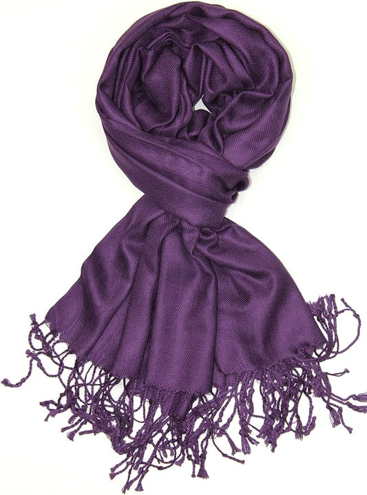 Achillea Soft Silky Pashmina Scarf for Women – Shawl Wrap for Evening Dresses, Bridesmaids, Weddings & Everyday Wear