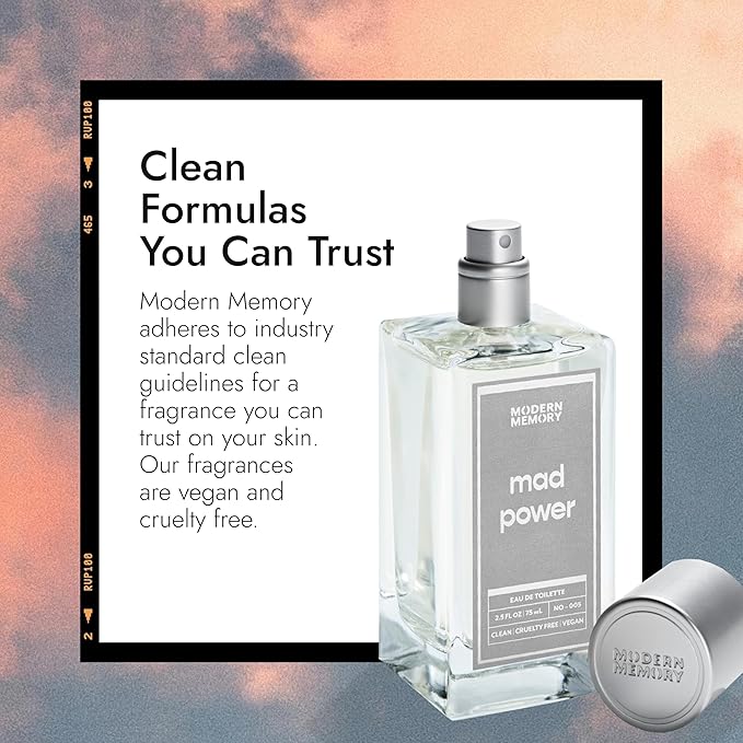 Modern Memory Mad Power Eau de Toilette for Men, 2.5 fl oz - Notes of Lemon, Black Pepper & Patchouli