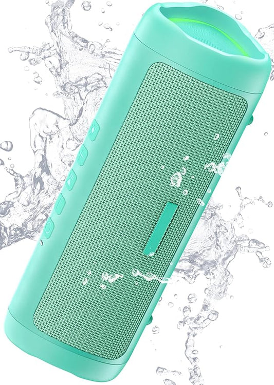 Bluetooth Speaker with HD Sound, Portable Wireless, IPX5 Waterproof, Up to 20H Playtime, TWS Pairing, BT5.3, for Home/Party/Outdoor/Beach, Electronic Gadgets, Birthday Gift (Teal)