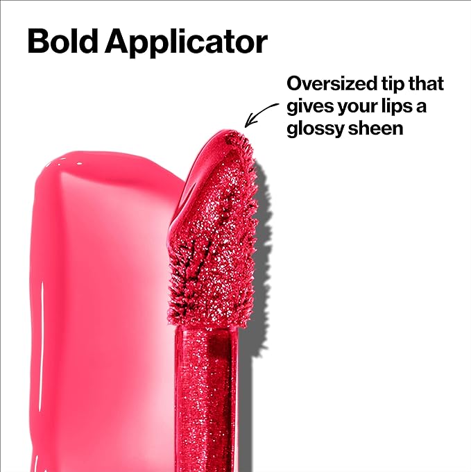 REVLON Super Lustrous Lip Gloss, Non-Sticky, Hydrating, High Shine Finish, 215 Super Natural, 0.13 oz (Pack of 2)