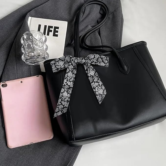 Purse Scarf for Women, Multifunctional Skinny Scarf for Bags Hair Neck Fashion Accessories