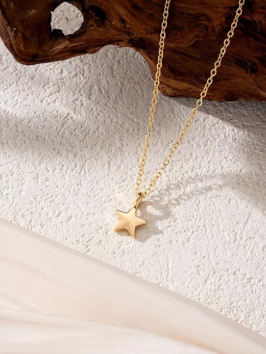 Baydurcan Dainty Gold Necklace for women - 14K Gold Plated Pendant Necklaces Gifts for Friends Sister Mother, Birthday, Christmas, Graduation, Inspirational Gifts