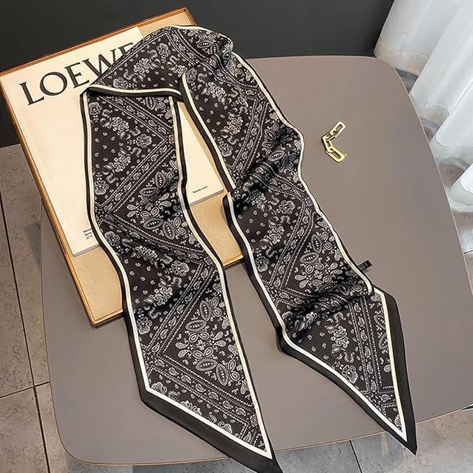 Hair Scarf for Women Silky Satin Headscarf Neck Scarves for Handbag Accessory