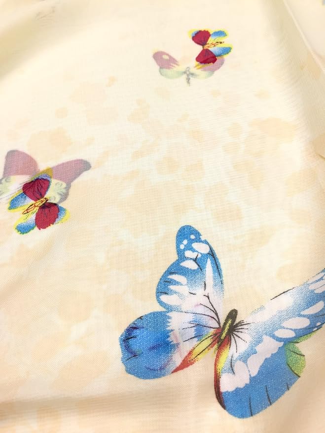 YOUR SMILE Ladies/Women's Lightweight Floral Print/Solid Color mixture Shawl Scarf For Spring Summer season
