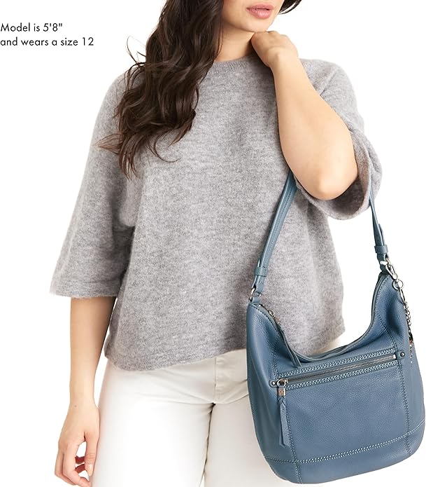 The Sak Sequoia Hobo Bag - Premium Large Leather Women's Handbag for Everyday & Travel - Durable Purse With Zipper Pocket
