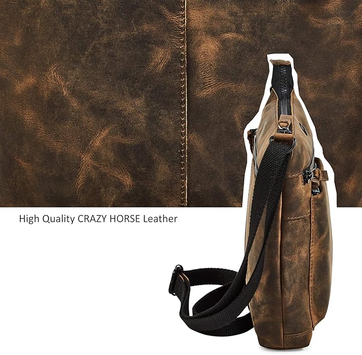 Real Leather Purse for Women Crossbody Bag Travel Shoulder Handbag Small Vintage Pocketbook | Real Leather, Travel, Shoulder, Small, Vintage