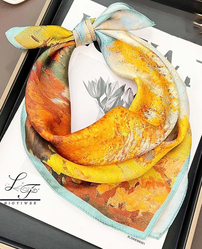 Satin Bandanas Head Scarf For Women Hair Scarves Accessories Lightweight Fashion Wrap Neck Silk Sleeping Headscarf