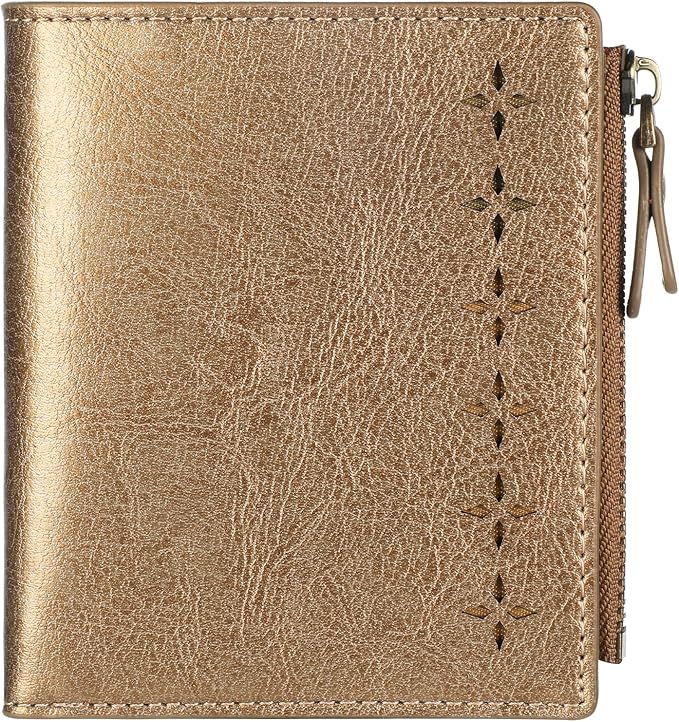Lavemi Ultra Thin Small Compact Leather Womens Girls Wallets RFID Blocking Credit Card Holder for Women