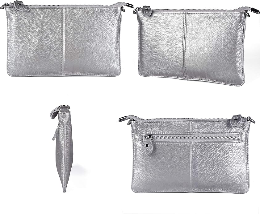 befen Genuine Leather Wristlet Clutch Wallet Purses Small Crossbody Bags for Women with RFID Blocking Card Slots