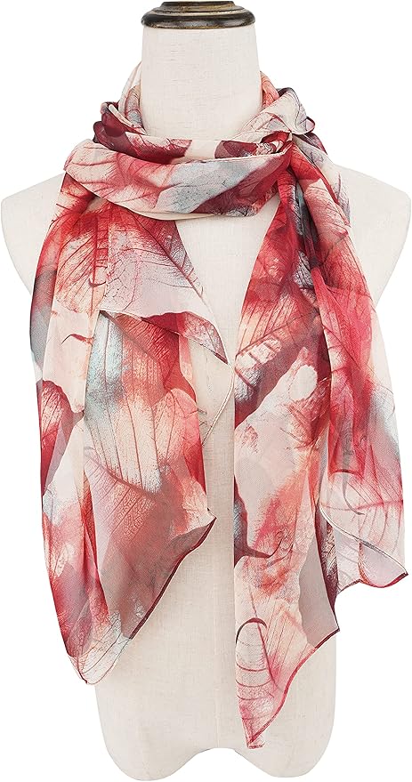 YOUR SMILE Ladies/Women's Lightweight Floral Print/Solid Color mixture Shawl Scarf For Spring Summer season