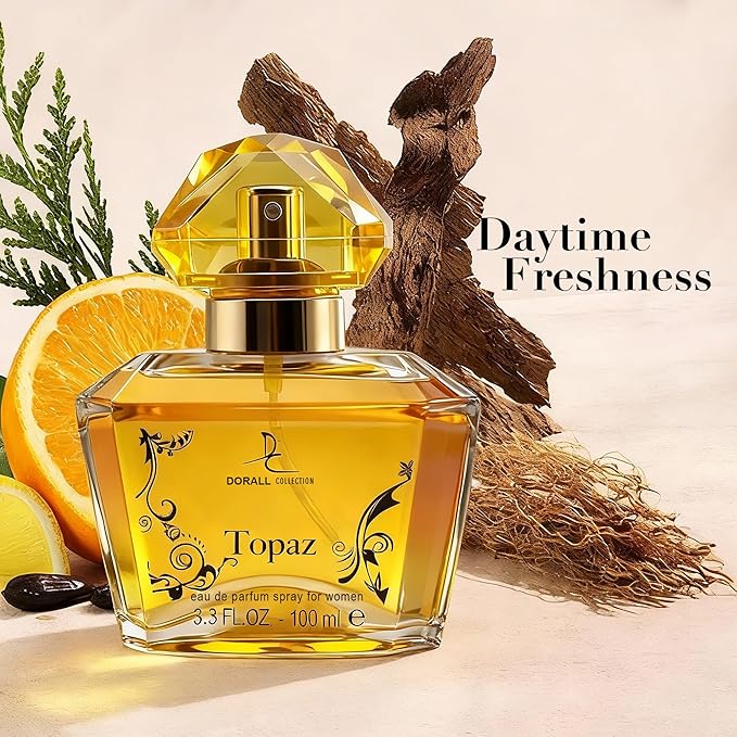 Topaz, Perfume for Women, Long Lasting EDP, Feminine Scent, Delicate Fragrances for Women, Day to Night Wear, 3.4 Fl Oz
