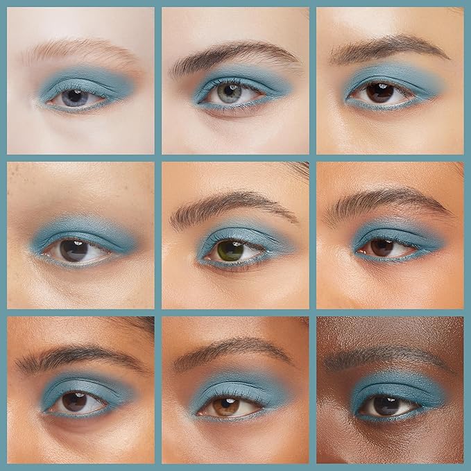 Caribbean Sea Shimmering Turquoise Teal Green Blue Ocean Pressed Powder Single Vegan Eyeshadow; Talc, Paraben & Cruelty Free