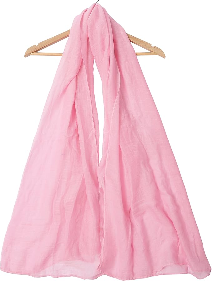 woogwin Women's Cotton Scarves Lady Light Soft Fashion Solid Scarf Wrap Shawl